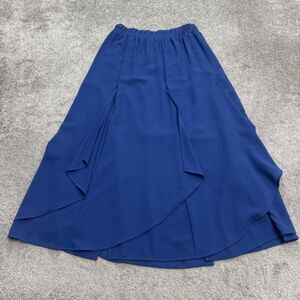 Moon Light Vintage 90's Flowy Layered Maxi Skirt Womens Medium Blue Pull On Y2K